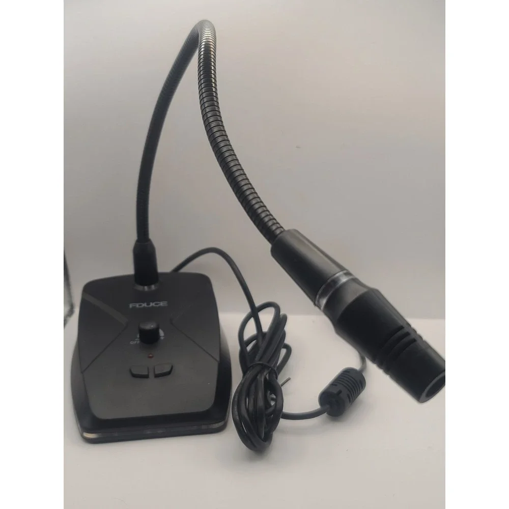 FDUCE USB Gooseneck Computer Microphone‎ with Mute Button & RGB Lighting